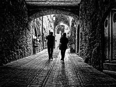 Walking in San Gimignano
