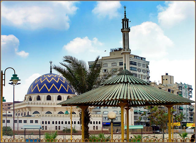 Port Said : la moderna Salem Selim moskea nel quartiere più recente