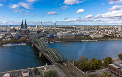 Köln von oben / Cologne Bird's View (270°)