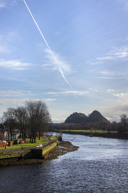Dumbarton Rock and the River Leven