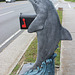 Fantastic Mail Box  container....belly of a Dolphin :))  so Funny!!!   Savannah, Georgia