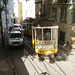 Traffic jam in historic Lisbon.