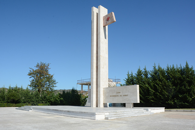 Albania, Vlorë, Monument at the Cemetery of the Martyrs