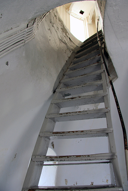 Staircase inside Lista lighthouse