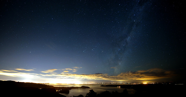 Auckland City under the Milky Way