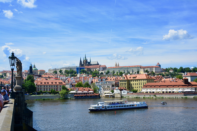 Prague 2019 – View of the Castle and the River Vltava
