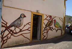 Birds mural.