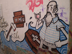 Street art at Alfama, Lisbon.