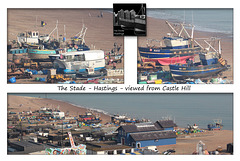 The Stade from Castle Hill - Hastings - 23.2.2012