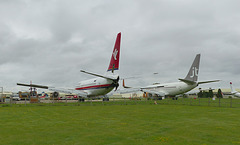 Two B737-700s at Cotswold Airport - 20 August 2021