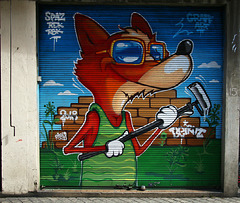 Le renard de SPAZ , un artiste Libanais .