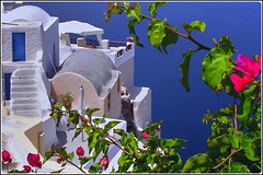 Santorini : Thira nel blu