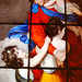 Detail of 'Charity' after a design by Sir Joshua Reynolds, a window by Eginton from Great Barr Church. Birmingham Museums and Art Gallery
