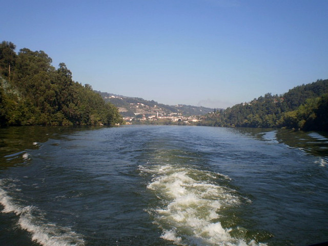 Navigating on Douro River.
