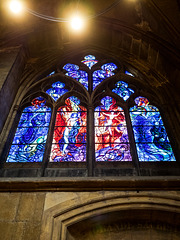 Metz, La cathédrale Saint-Étienne, un vitrail de Marc Chagall