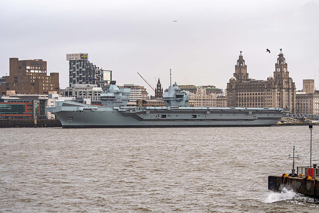 HMS Prince of Wales in Liverpool