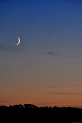 Mond und Venus über Oberglatt (© Buelipix)