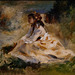 "Une femme dans l'herbe" (Auguste Renoir - vers 1868)
