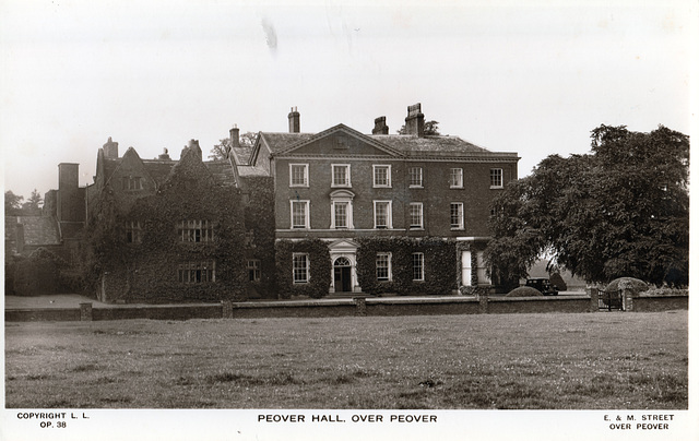 Peover Hall, Cheshire (classical section now demolished)