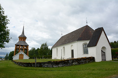 Sweden, Mattmars Kyrka with Bell Tower