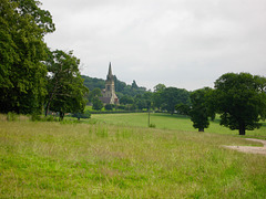 Looking towards the Church of St Mary at Dunstall