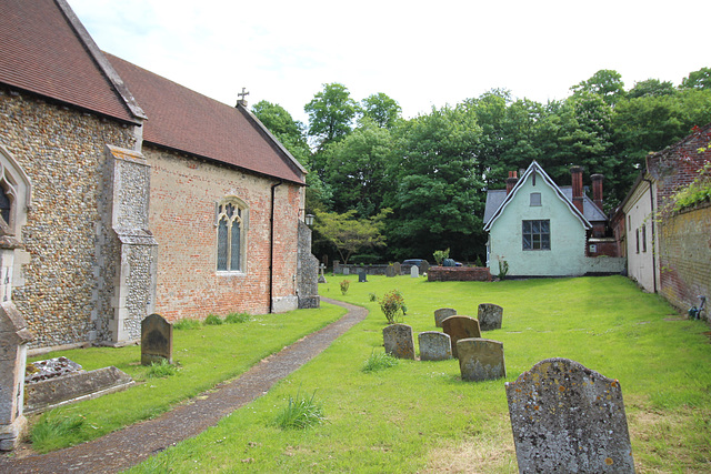 Former School and parish church, Great Saxham, Suffolk
