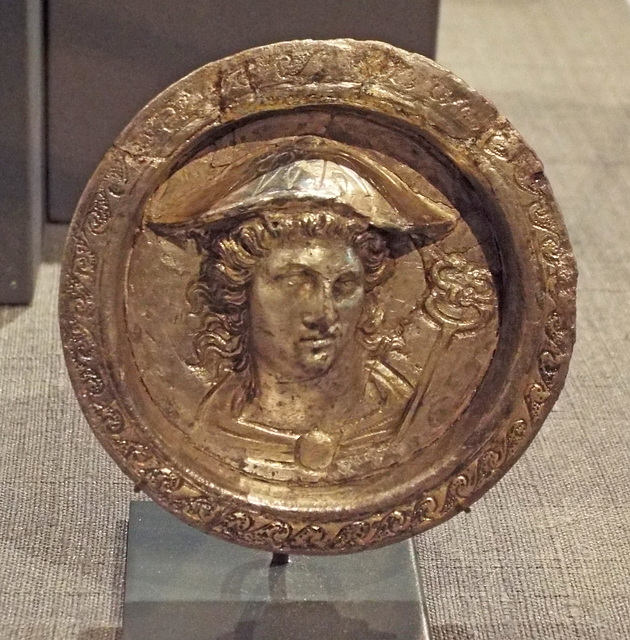 Ornamental Roundel from a Horse Bridel with Hermes in the Princeton University Art Museum, April 2017