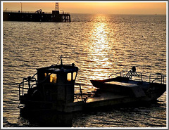 Lever de soleil sur le port de Cancale (35)