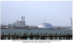 Gas & waste fired power stations - Marchwood - Southampton - 24 1 2024