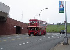 Le rouge qui transporte / Red heart 2 stories bus