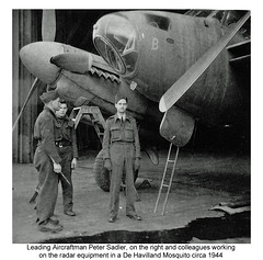 Peter & colleagues with Mosquito c1944