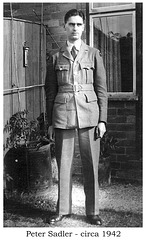Peter in RAFVR uniform standing