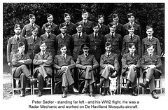 RAF group photo with Peter far left