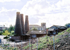 Remains of a china factory close to Burslem Church, Stoke on Trent, Staffordshire