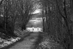 B/W red filter = White Jackets on Longdendale Trail