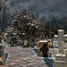 Première neige au cimetière