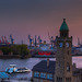 Hamburg. Blick vom Stintfang, 20:40 h. 201605