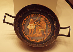 Kylix with Dionysos and an Actor in the Getty Villa, June 2016