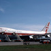 Boeing 747 ( City of Medan ) auf dem Flughafen Denpasar 1981