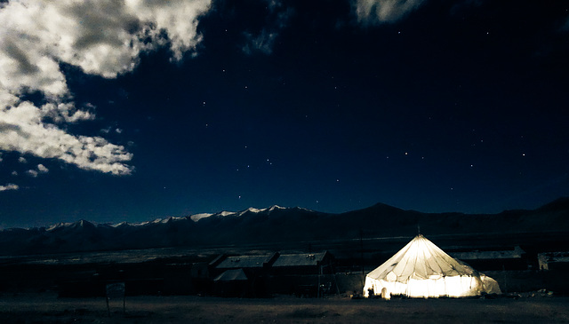 Night Party in a Yurt