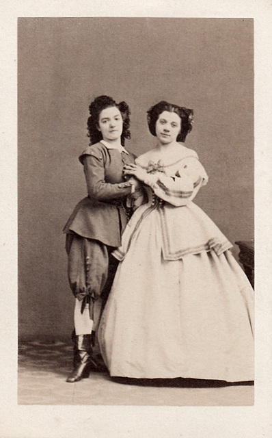 Mlle de Taisy and Marie Godfrend by Disdéri
