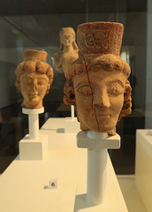 Early painted pottery heads