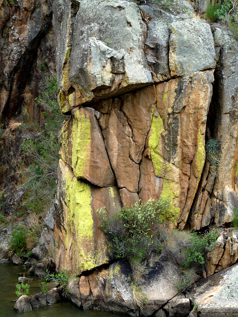 Colourful Granite Cliff