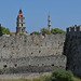 The Fortress of Rhodes, The West Wall, St. George Bastion and Clock Tower