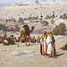 Detail of Jerusalem from the Mount of Olives by Frere in the Metropolitan Museum of Art, January 2023