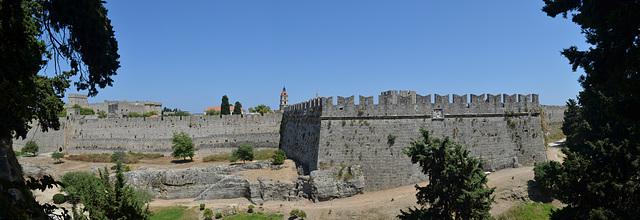 The Fortress of Rhodes, The West Wall and St. George Bastion