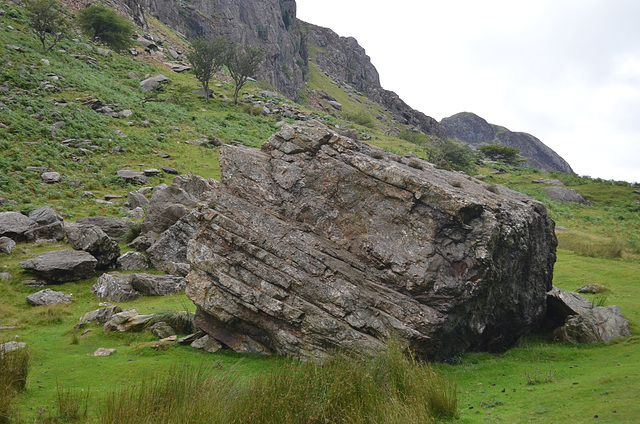 Wales, Huge Stone in Snowdonia National Park