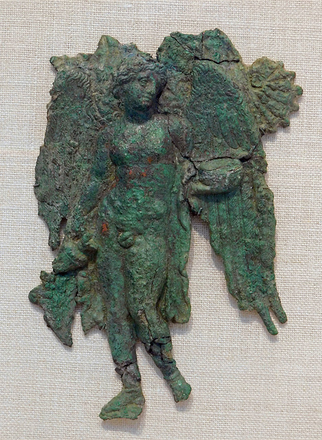 Fragment of a Bronze Relief of Eros in the Metropolitan Museum of Art, August 2019