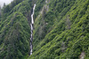 Alaska, Waterfall Cascade from Northern Rocks of Valdez Arm