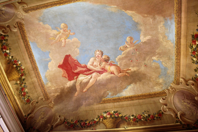 Giovanni Antonio Pellegrini ceiling of c1708, Kimbolton Castle, Cambridgeshire